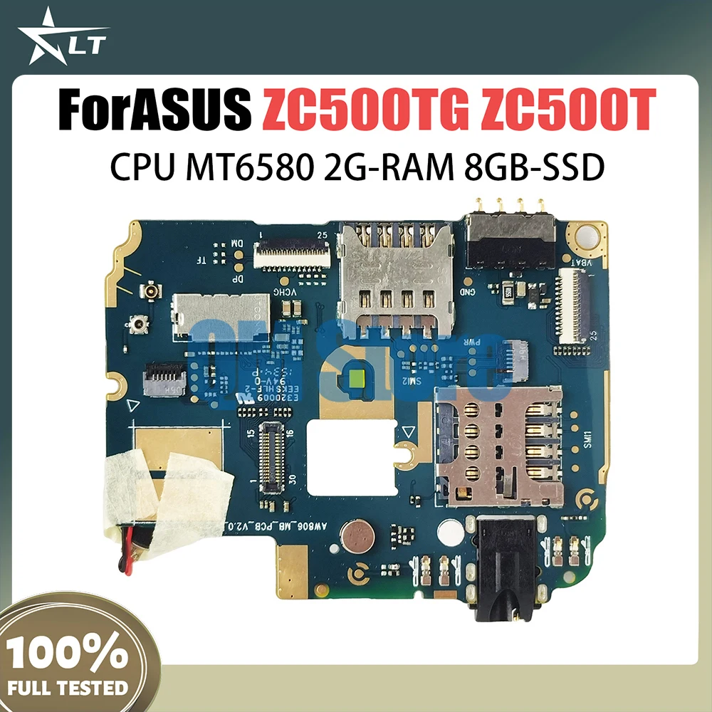 motherboard for Asus ZC500TG ZC500T Mainboard MT6580 CPU 2GB RAM 8G SSD Logic Board Circuits Accessory Bundles