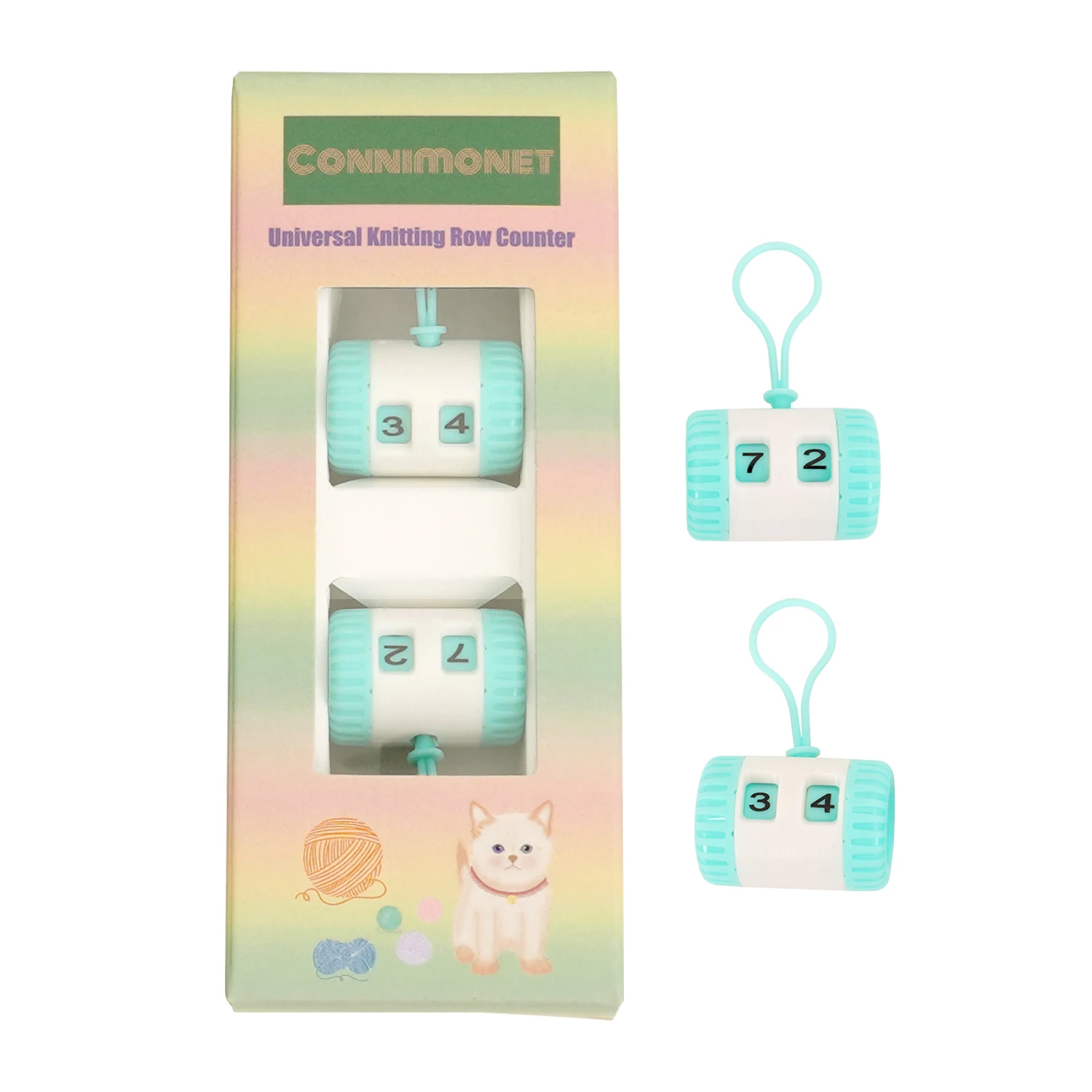 Manual Knitting Sweater Needle Assist Counter Rod Yarn Counting Tool for Knitters