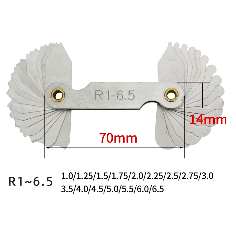 Imagem -03 - Passo da Linha do Raio do Ângulo do bb Espessura Filler Gap 100 mm Lâmina 17 Ferramenta 0.02 Mm1 mm