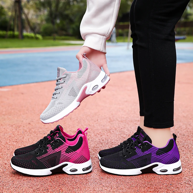 New Fashion 2024 Women Running Breathable Casual Mesh Shoes Outdoor Sports Shoes Casual Ladies Sneakers Zapatillas De Hombre