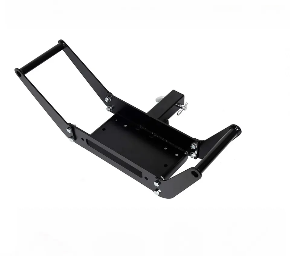 Winch Mounting Plate Bracket Foldable Cradle Universal Recovery Mount Bracket Kit for Winch