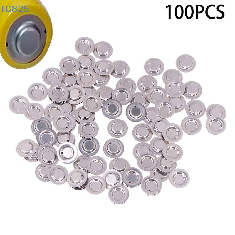 【AN】【AN】100pcs/lot 18650 Battery Flat Head To Change The Tip Cap 18650 Lithium Battery Positive Spot Welding Tip Cap