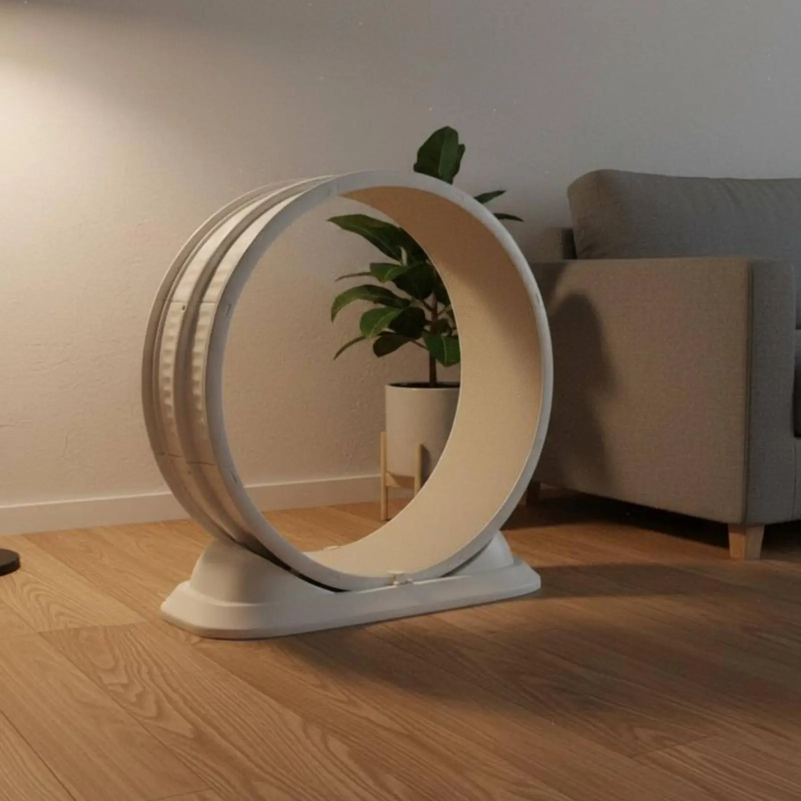 Cat Activity Wheel for Home Use with Flannel Track for Encouraging Daily Movement
