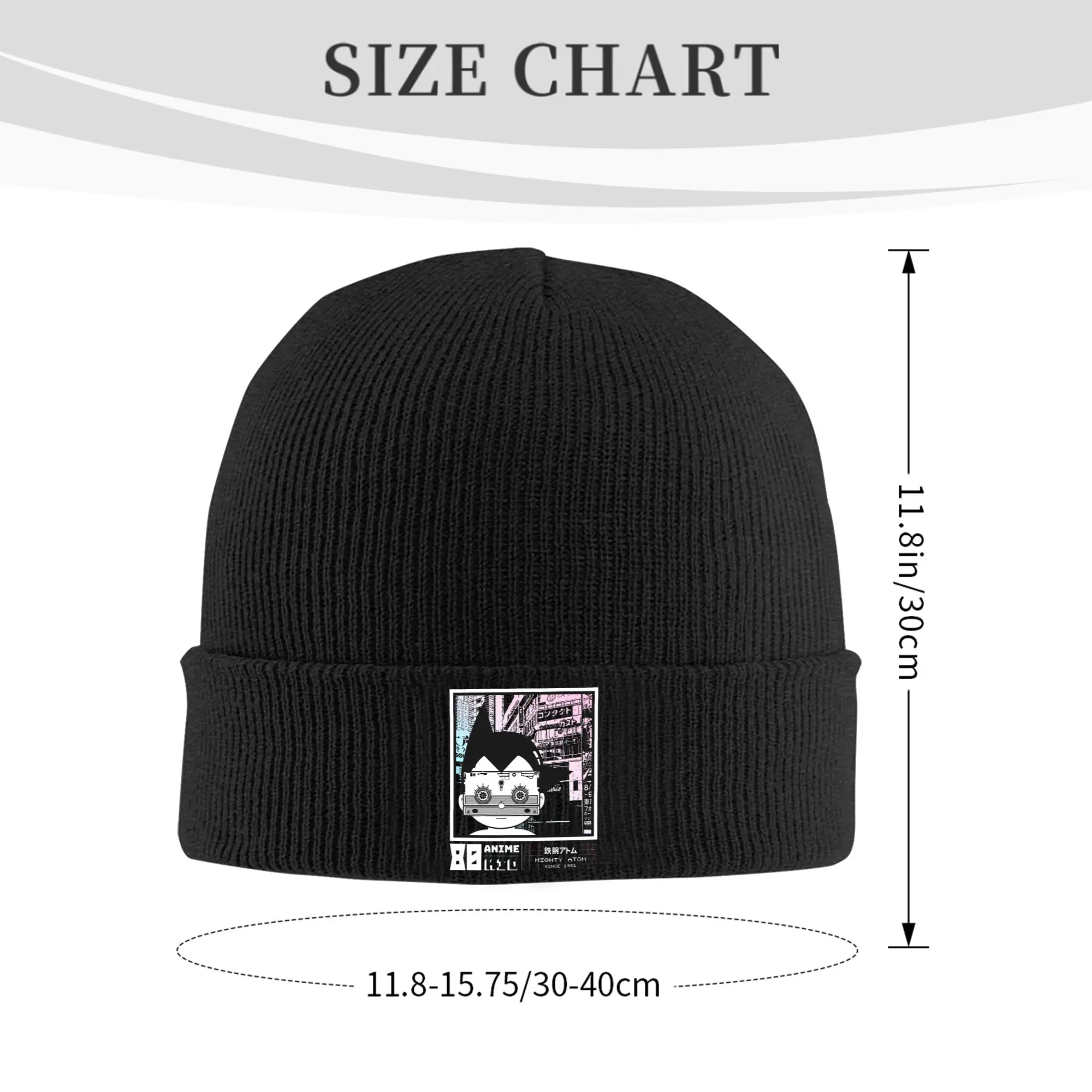 Astro Boy Astroboy Knitted Hat Women's Men's Beanies Winter Hats Acrylic Cartoon Manga Hip Hop Melon Cap