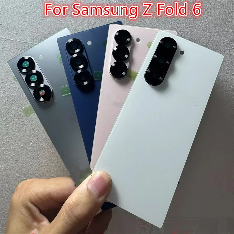 

Корпус Fold6 для Samsung Galaxy Z Fold 6 F956, стеклянная задняя крышка аккумулятора, ремонт, замена задней крышки дверного телефона + объектив камеры