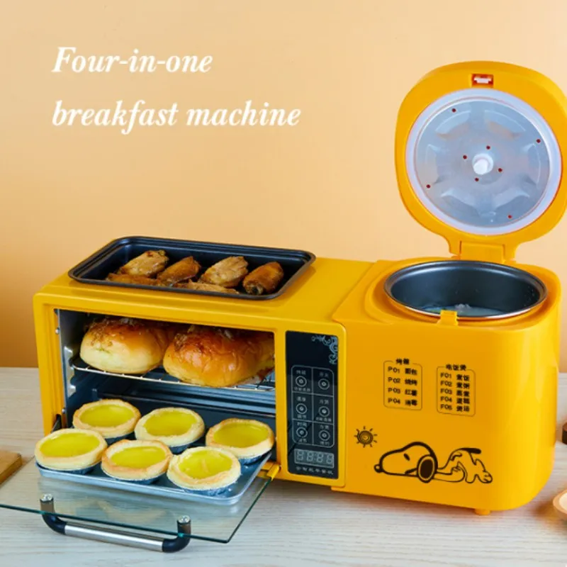 

MultiFunctional Frying and Baking Hot Pot Electric Oven Rice Cooker Four In One Sandwich Machine Breakfast Machine Toaster Oven