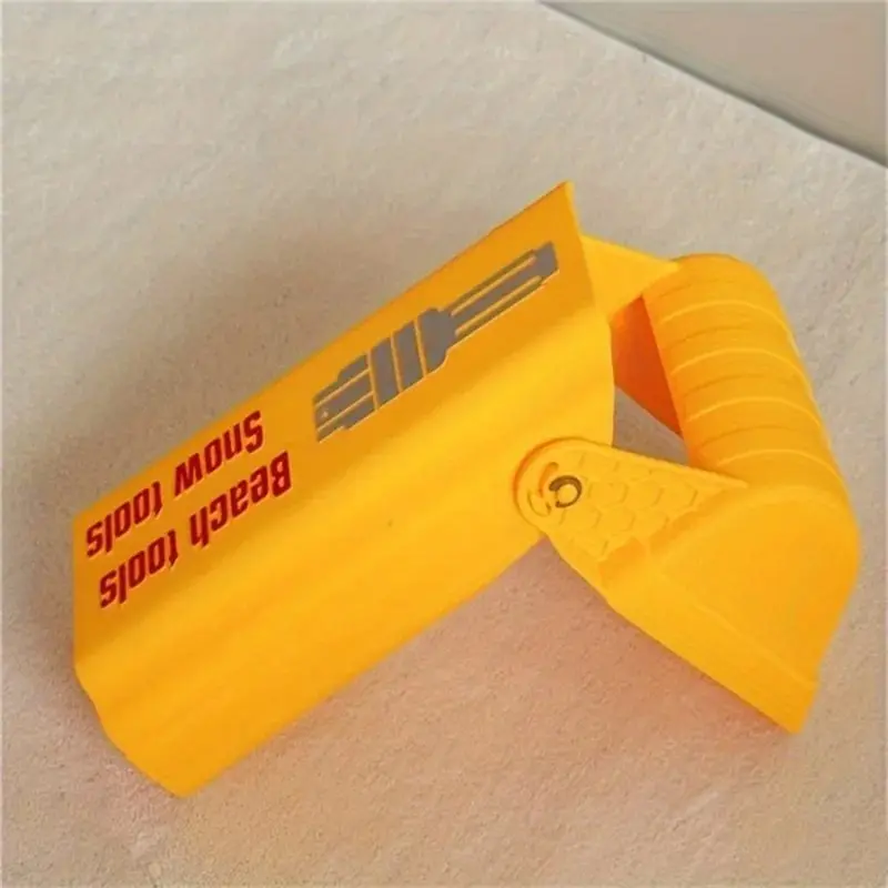 2Pcs Professional Sand Snow Shovel Bright Orange Heavy Duty Plastic