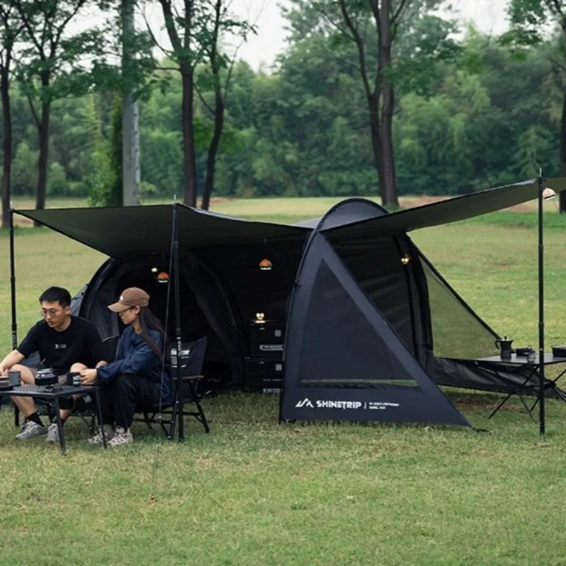 

DIY Special Style Tunnel Tent Outdoor Changeable Rainproof Folding Spacious Sunshade Tent Family Travel Camping Equipment