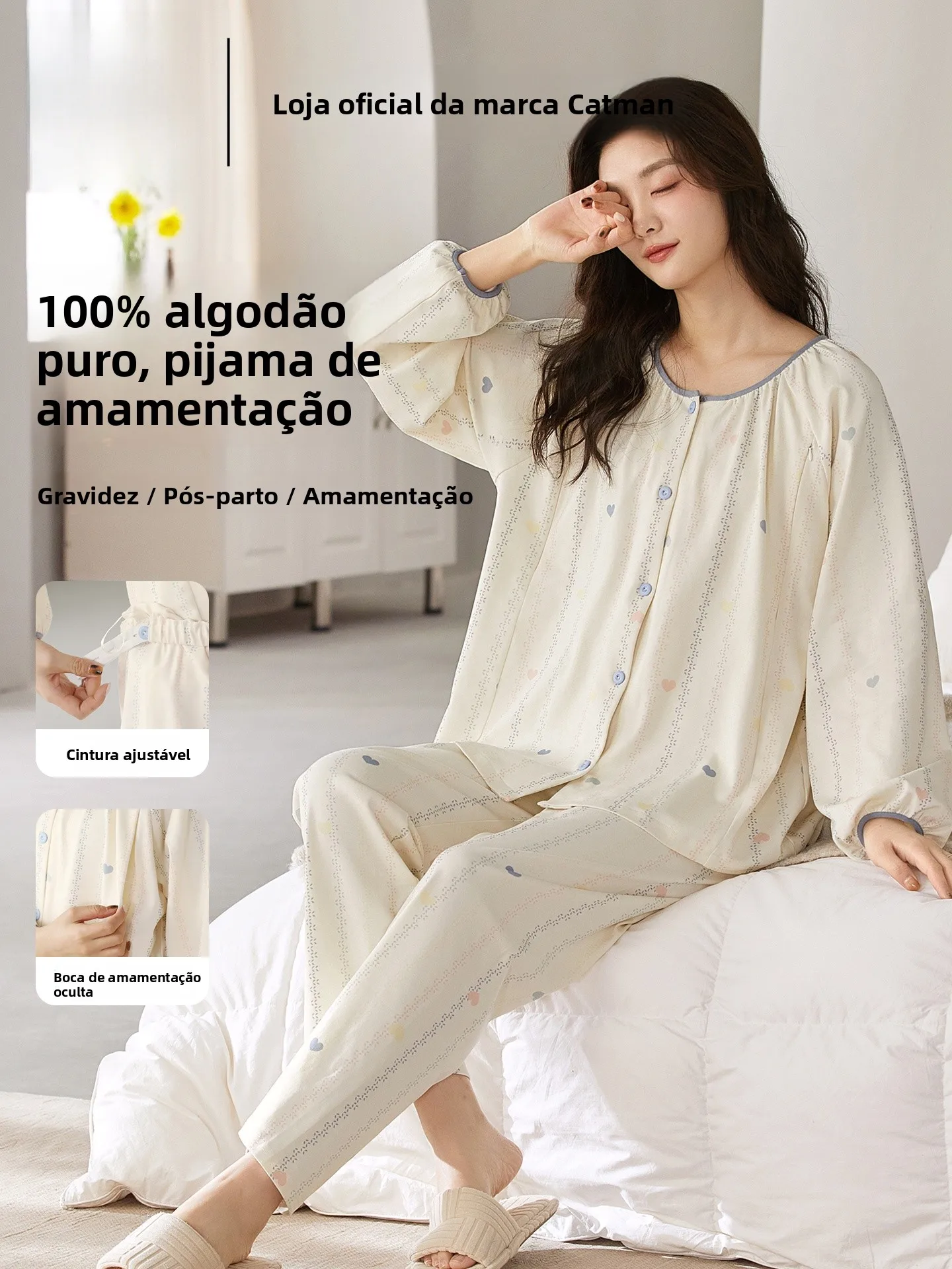 pure-cotton-maternity-sleepwear-women's-style-home-clothes-spring-summer-new-arrival-breastfeeding-outerwear-comfortable-loos