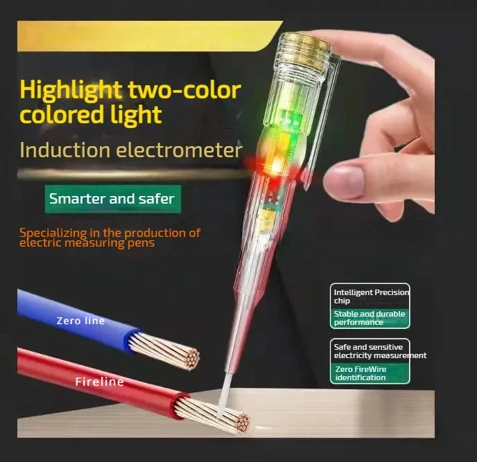 Intelligent Voltage Tester Pen Non-contact Induction Digital Power Detector Pencil Electric Screwdriver Probe Circuit Indicator