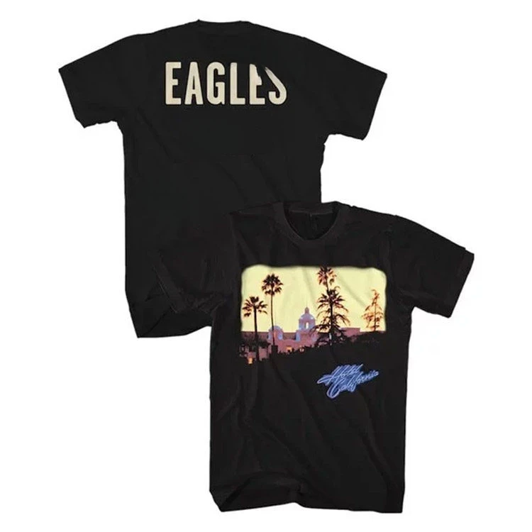 1994 Eagles Hotel California Hotel Commemorative Edition Casual T-Shirt Luxury Band Brand for Men and Women