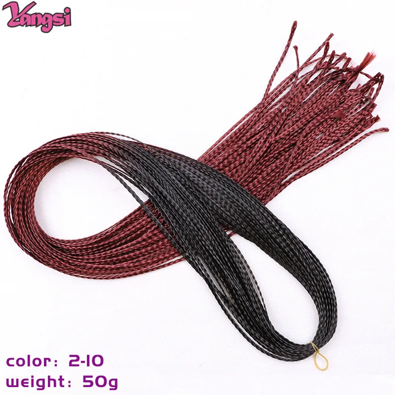 Full Star 30 Inch Synthetische Zizi Vlechten Dunne Box Vlechten Hair Extensions Bruin Roze Blauw Rood 613 Ombre Box Gehaakte Vlechthaar
