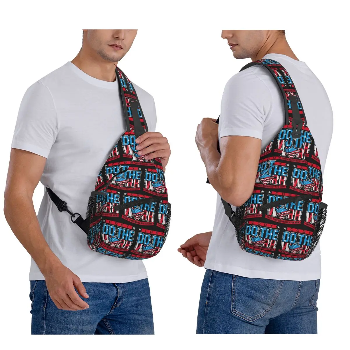In The Ring Cody Rhodes American Nightmare Chest Bag Men Sling Crossbody Backpack Chest Bag Traveling Daypack Shoulder Bag