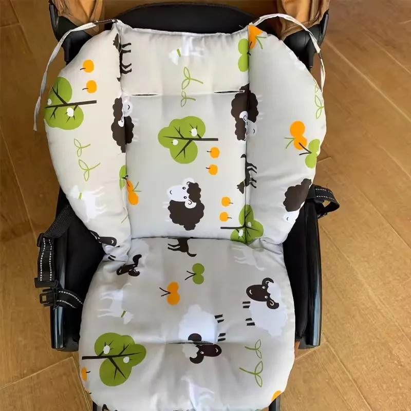 Baby Kids Highchair Cushion Pad Mat Booster Seats Cushion Pad Mat Feeding Chair Cushion Pad Stroller Cushion Mat Cotton Fabric
