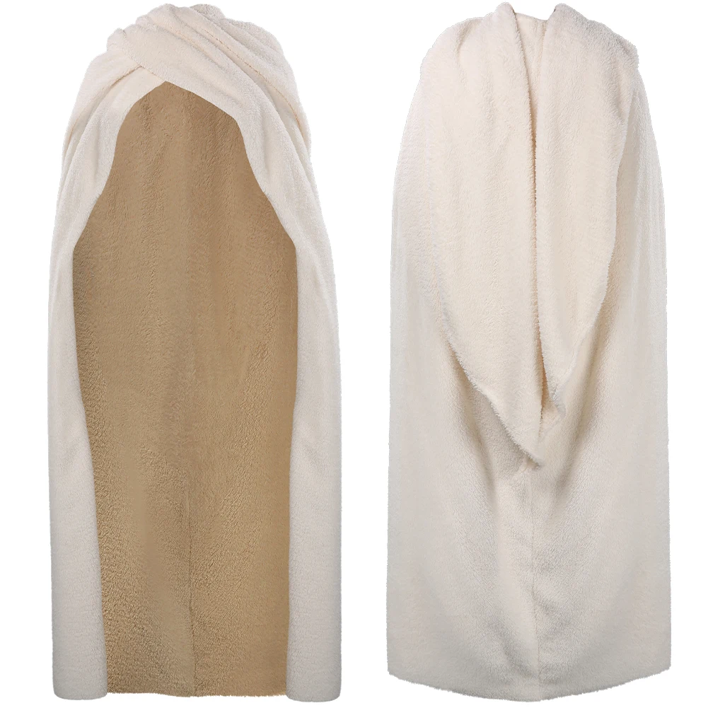

Padme Cosplay Fantasy Amidala Beige Cloak Cape 1988 Movie Space Battle Costume Disguise Adult Women Fantasia Party Outfits