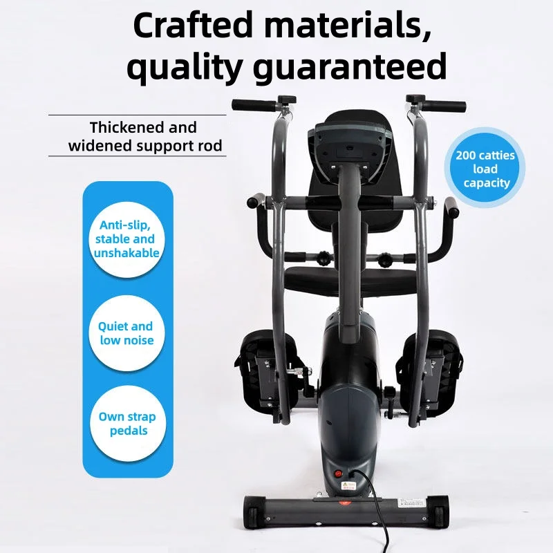 Electric Pedal Bike Four Limbs Linkage Upper Lower Body Fitness Device for Middle-aged Elderly Rehabilitation Training