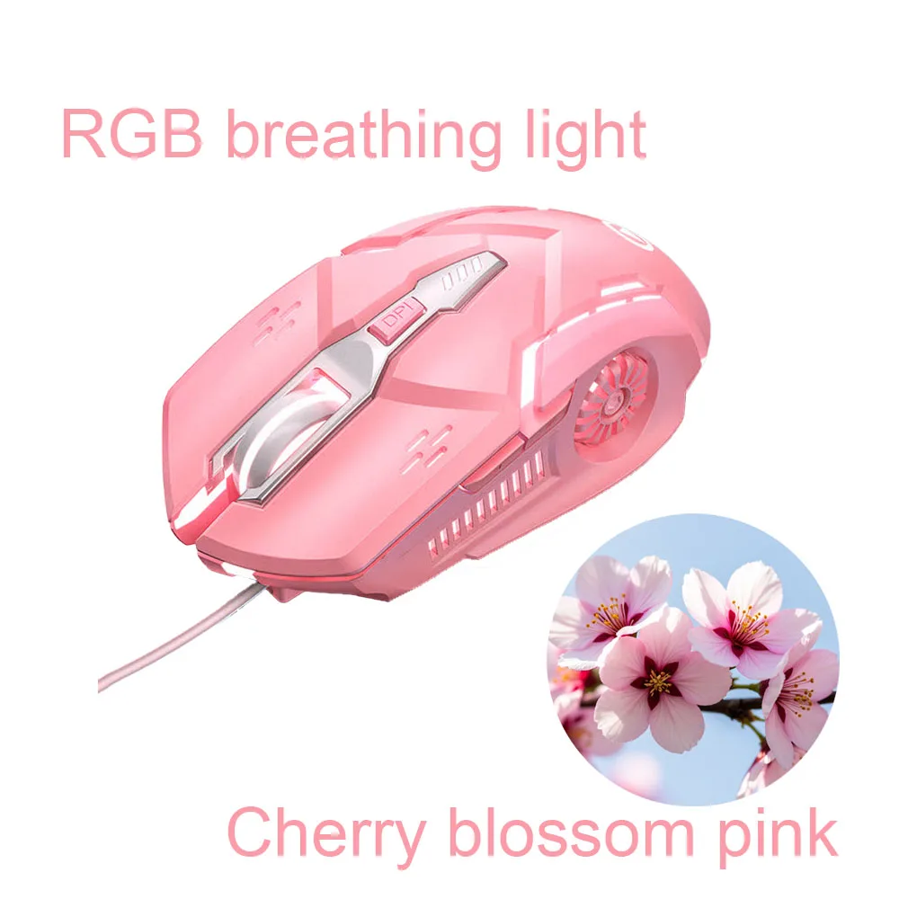New T-G5 Six Key 3200PDI Wired Illuminated Gaming Mouse E-sports Mechanical Mute Computer Accessories For Windows 7/10/11