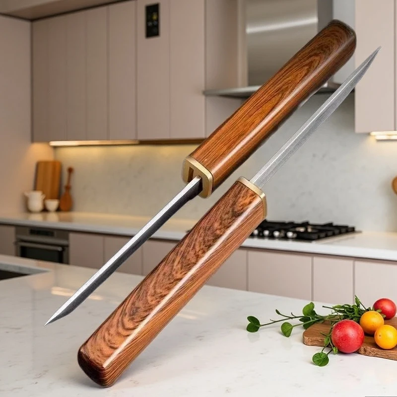 New 2-in-1 High-end Double Edge Knife-Multi-Functional Fruit Knife Steel Ultra Sharp Portable Small Knife for Fruit&Cooking