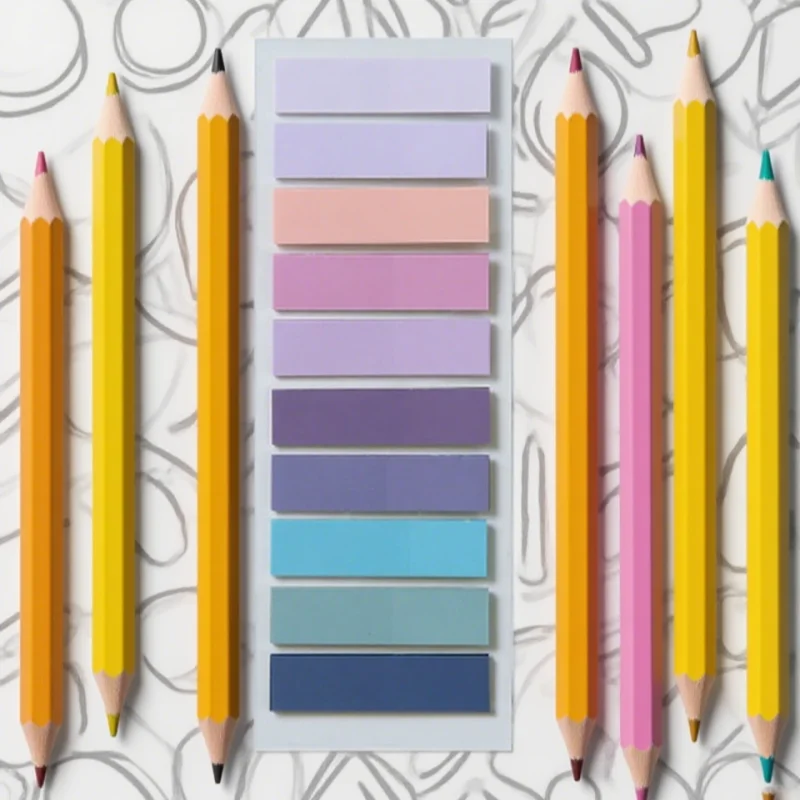 

Colorful Transparent Sticky Notes Self -Adhesive Book Marker Stickers Annotation Tabs Paper Stationery School Office Supplies