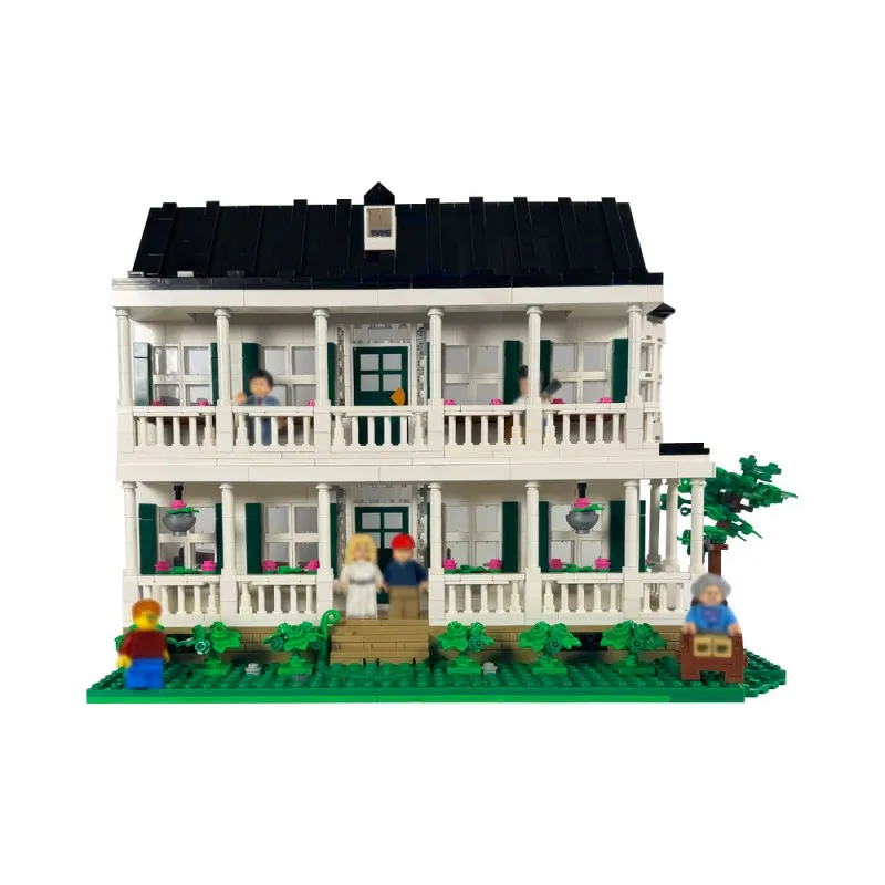 

1466PCSMOC City Street View White House Building Blocks Gump's Family Home Model Modular Model Kit DIY Assembly Gift for Adults