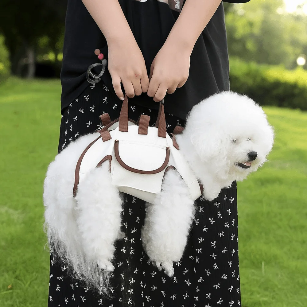 

Portable Adjustable Dog Carrier Backpack Soft Breathable Dog Outing Bag with Leash Labor Saving Dog Carrying Bag Travel