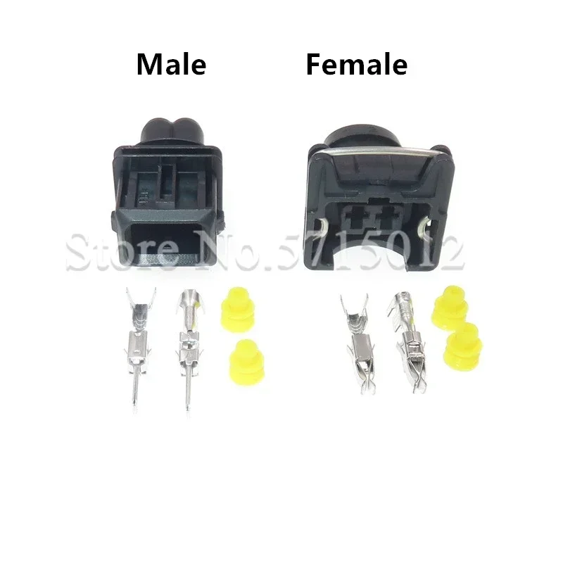 2 Hole 3.5mm 827551-3 / 828657-3 106462-1 EV1 Style Car Fuel Injector Type Automotive Connector For VW Audi