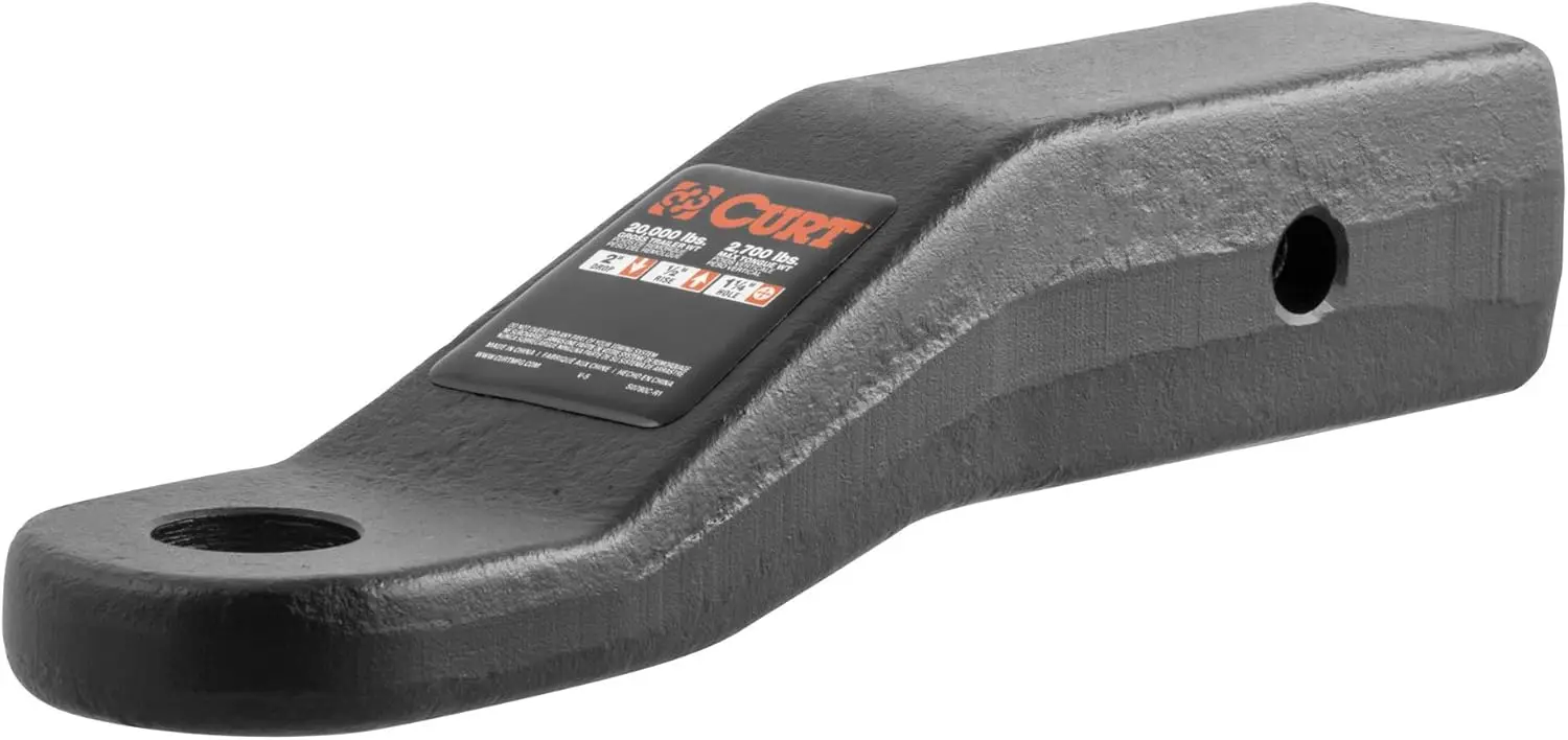 

45456 Commercial Duty Forged Trailer Hitch Ball Mount, 2-1/2' Receiver, 20,000 lbs, 1-1/4' Hole, 2' Drop, 1/2' Rise