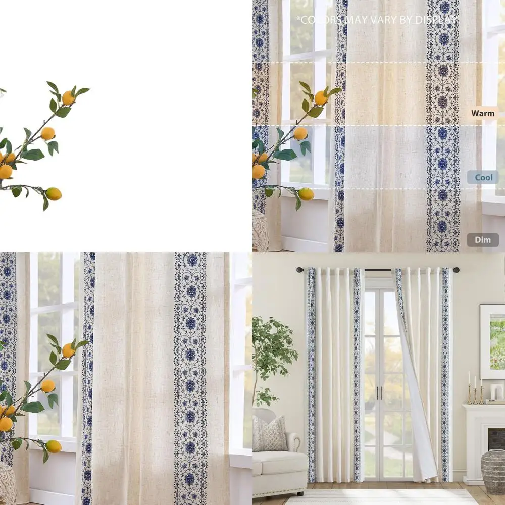 Boho Lined Linen Cu… - image