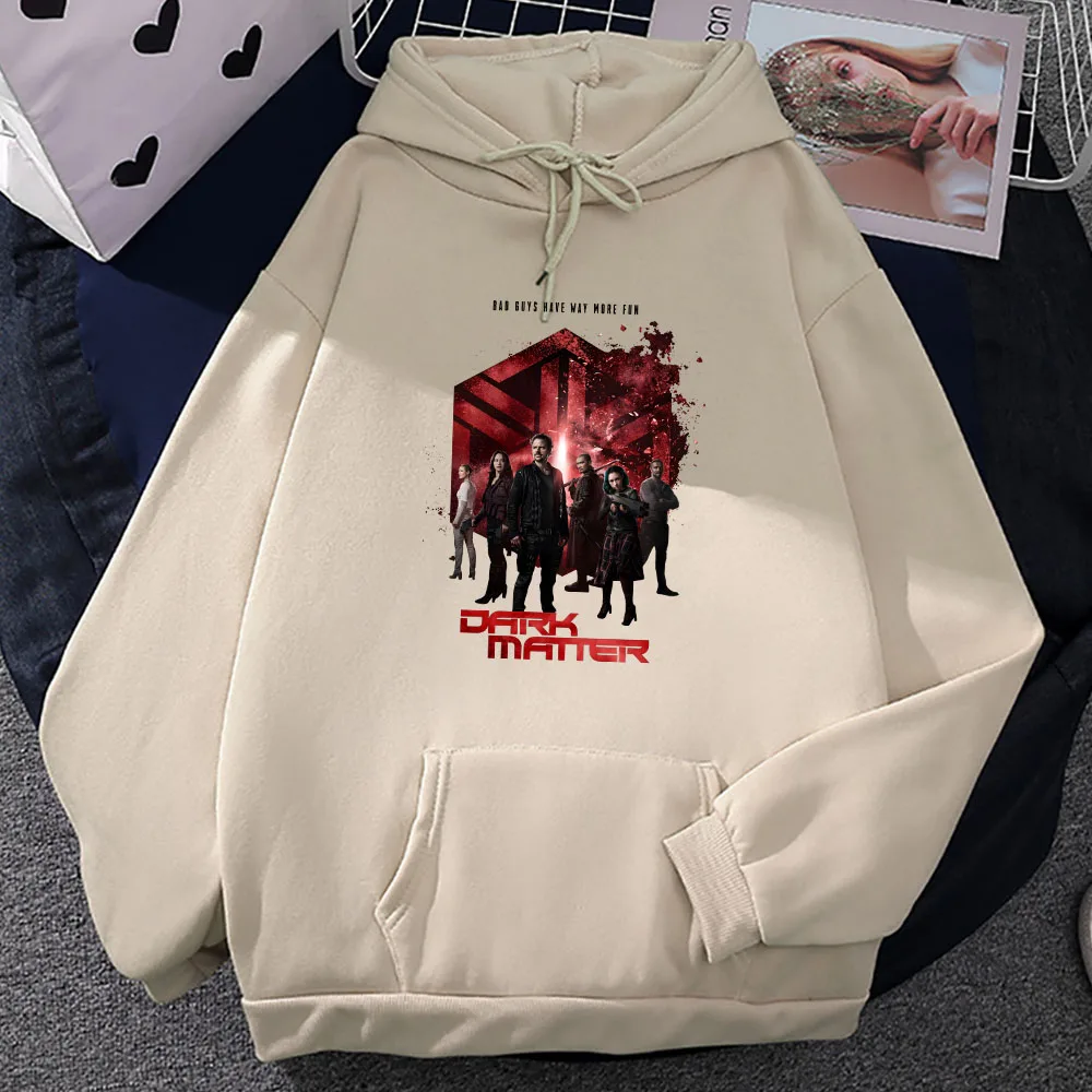 كنزات بغطاء رأس مع طباعة جرافيك ، أكمام طويلة ، كنزة صوفية غير رسمية ، كنزات صوفية بغطاء رأس ، مادة مظلمة ، مسلسل تلفزيوني ، خريف ، شتاء #4