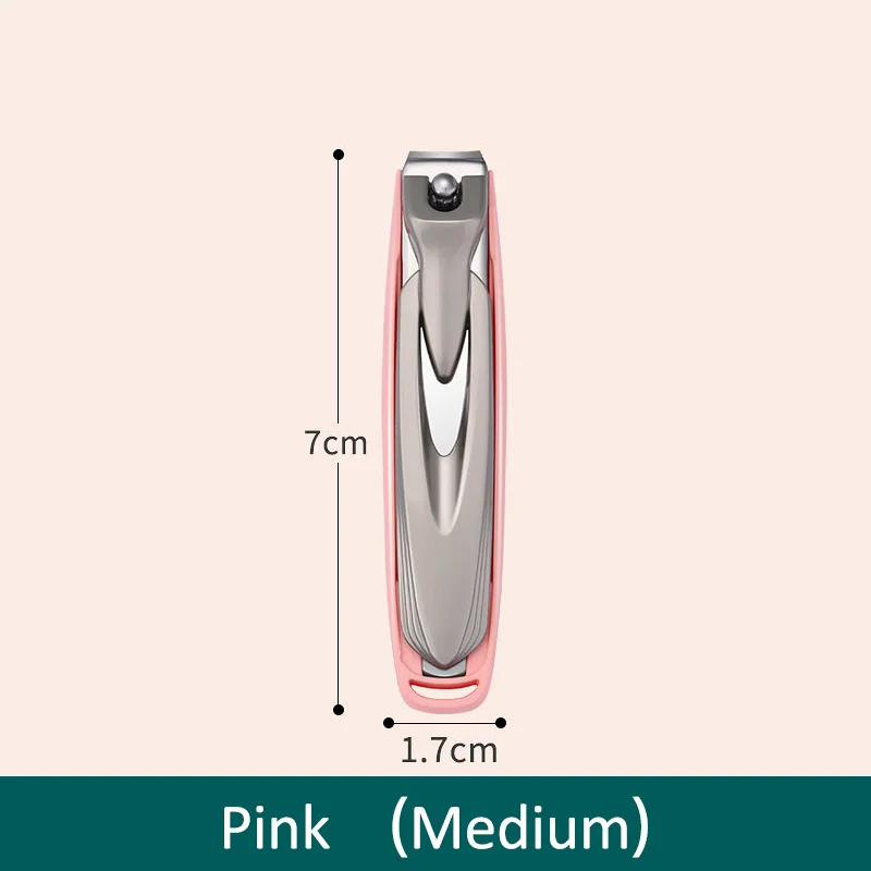 Kleurrijke nagelknipper Anti-splash nagelknipper Afneembaar ontwerp Vingernagelknipper Roestvrij staal manicure nagelgereedschap