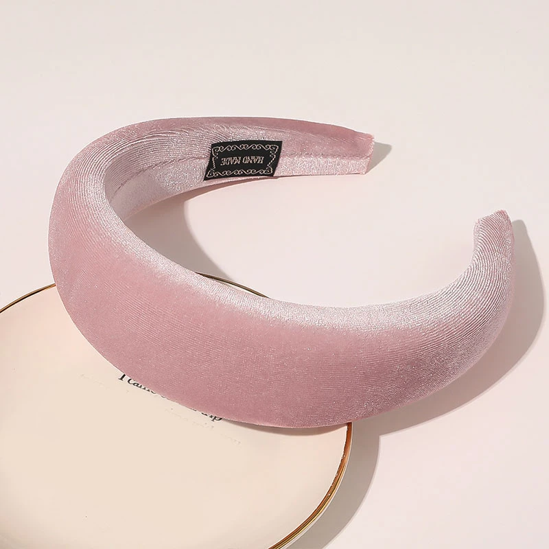 Thick Sponge Padded Headbands for Women Velvet Bezel Hair Hoop Solid Color Hairband Girls Hair accessories Non-slip Headwear