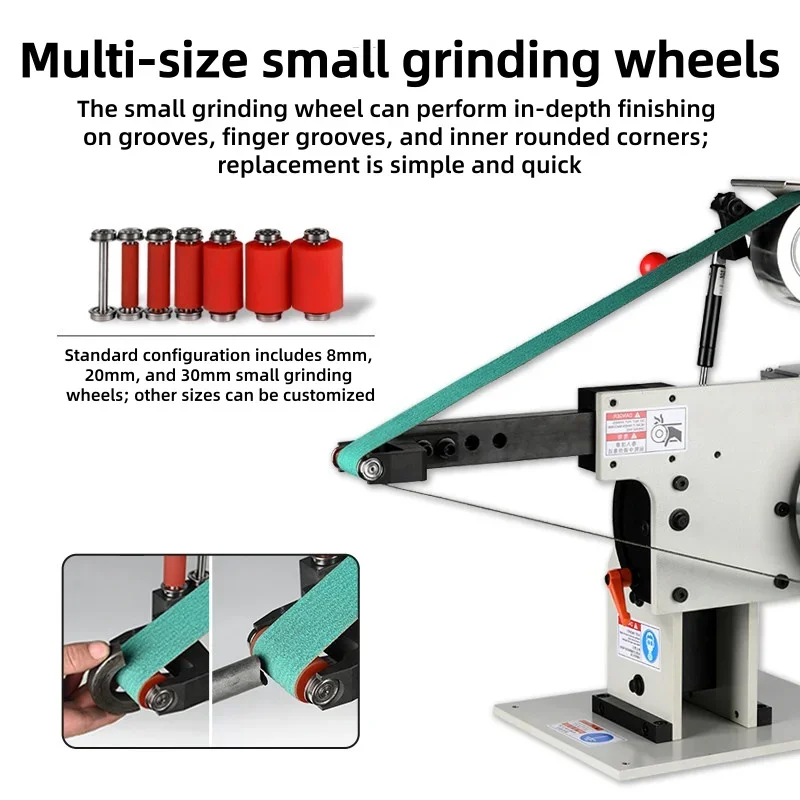 Industrial Vertical Belt Grinder Multi-Position Metal Sanding Machine Heavy Duty Knife Making Sharpener （Customized）