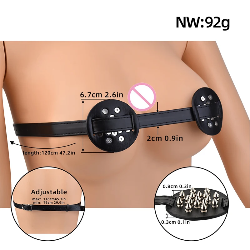 Woman Breast Binder Nipple Stimulation Straps Nipples Cover Bra Harness Chest Bondage Sex Toys For Women Men Sexy Adult