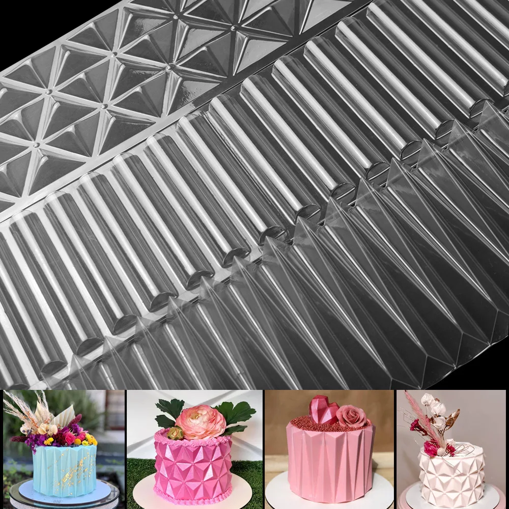 Transparent Mousse Cake Rim Mold European-style Fence Chocolate Cake Mold Baking Origami Tools Supplies Baking Accessories