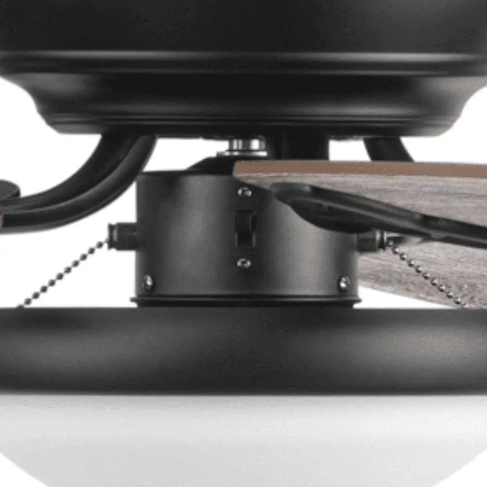 라이트 풀 체인 제어가 가능한 52인치 실내 천장 팬 가역 블레이드 거실 침실 홈 오피스 로우 프로파일 디자인