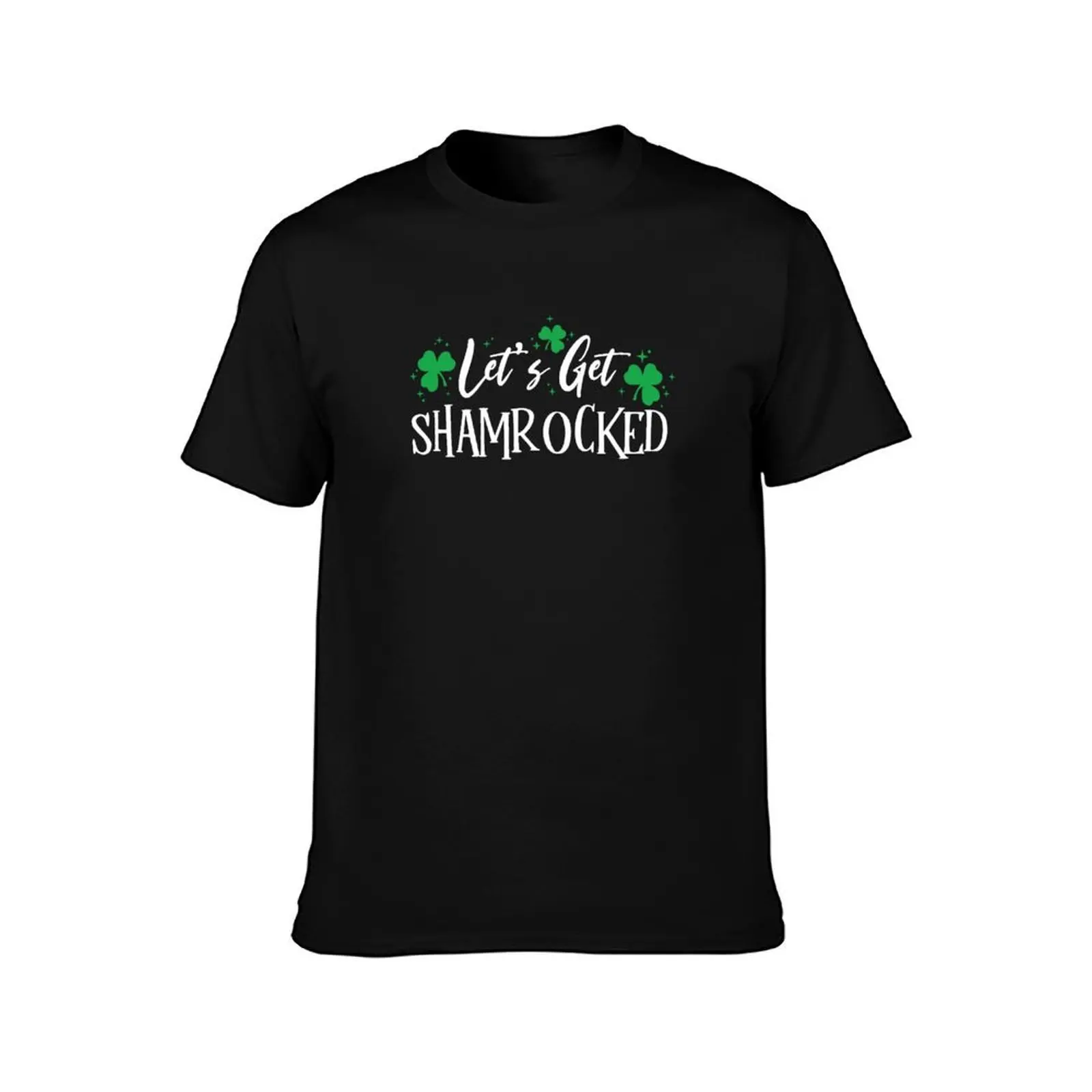 Let's Get Shamrocked Shirt T-Shirt, Summer Casual Cotton Tee, Oversized Streetwear Tops, Vintage Graphic Print, Unisex Men Women