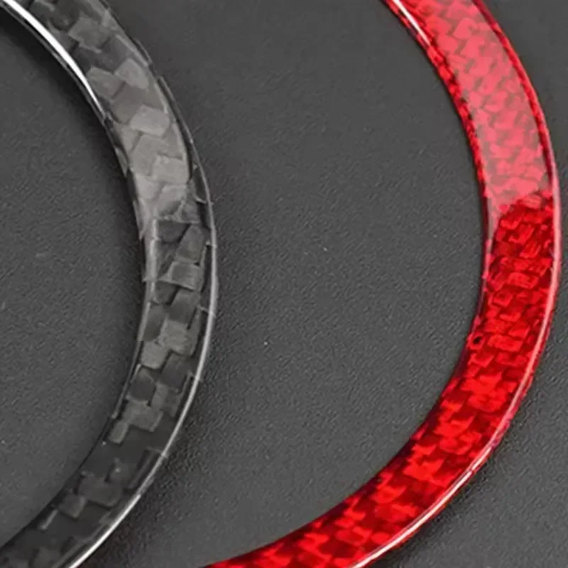 

For Chevrolet Camaro Real Dry Carbon Fiber 10-2015 interior Steering Wheel Airbag Ring Trim Stic room Modification Accessories