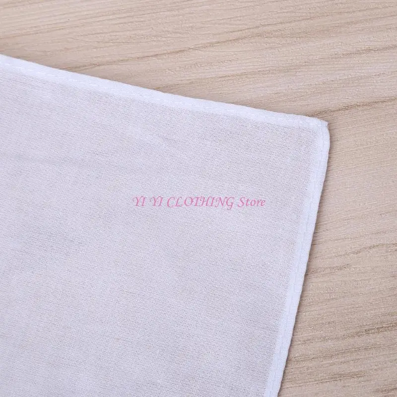 N5KF 6 pezzi fazzoletto da donna in pizzo ricamato vintage in cotone da donna con motivo floreale