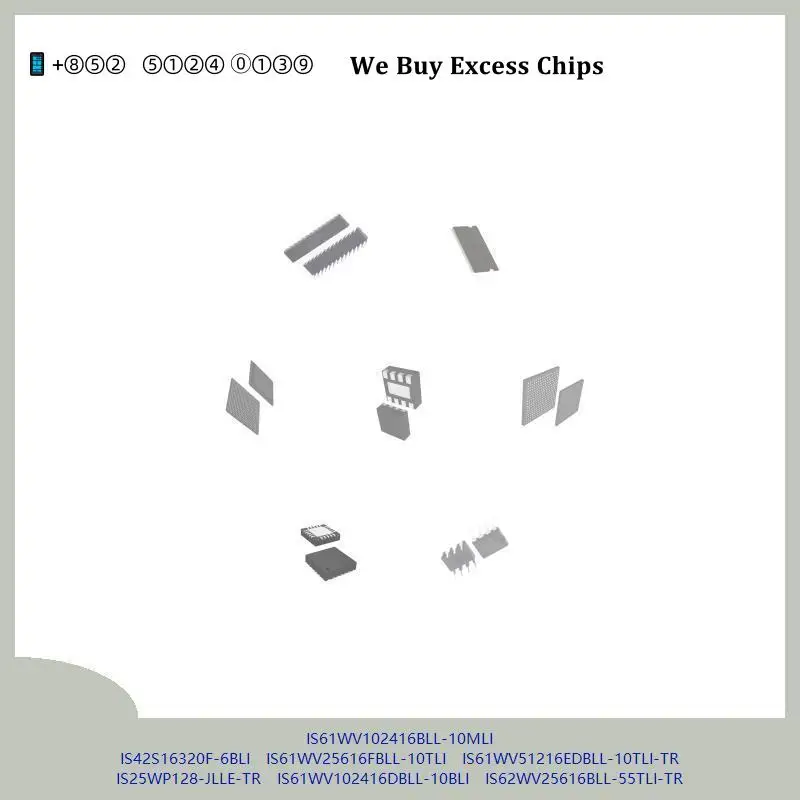 chip-circuito-integrado-chip-mcu-is61wv102416bll-10mli-is42s16320f-6bli-is61wv25616fbll-10tli-is61wv51216edbll-10tli-tr