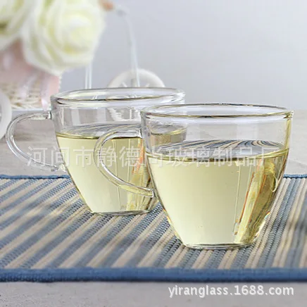 

Heat-Resistant Set, Small Glass Cups With Handles, Complete Floral Kung Fu Tea Set
