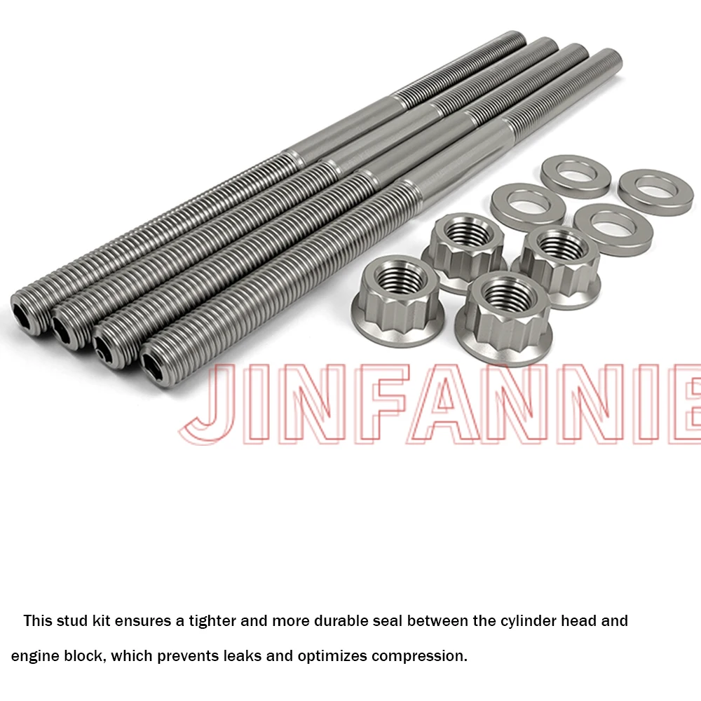 Titanium alloy cylinder head bolt kit for Suzuki DRZ400/400E/400S Quadsport Z400