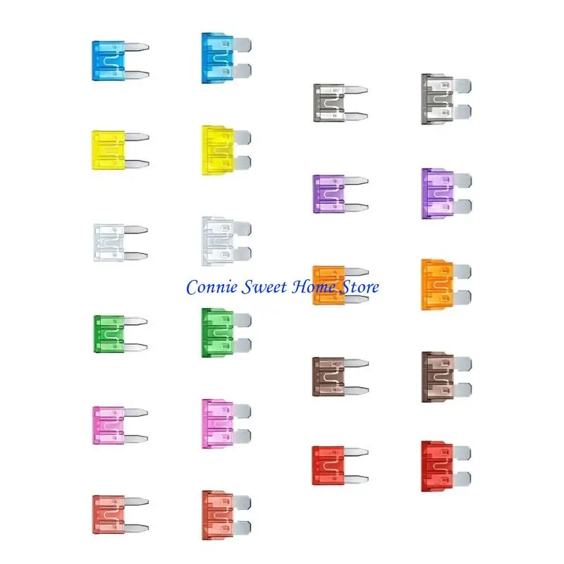 LXAF 280Pcs Automotive Blade Safety divisions Various Ratings Including Removal And Storage Case