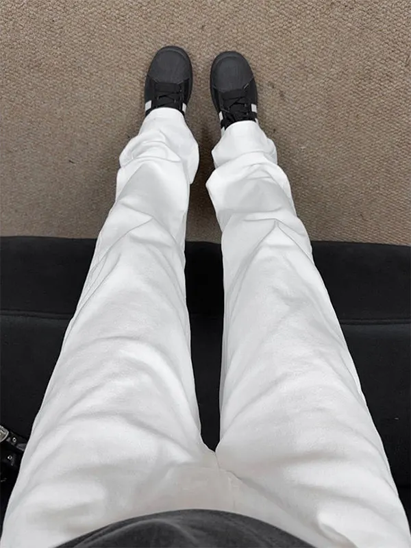 

Мужские джинсы Cleanfit White High Street: прямые, зауженные, в американском ретро-стиле, расклешенные, повседневные, из денима