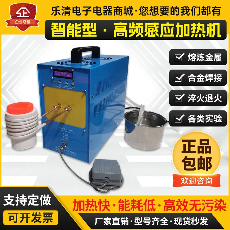 AOLIVIYA High Frequency Electromagnetic Metal Heater 220V Small Quenching Furnace Induction Heating Machine Specialty Tools