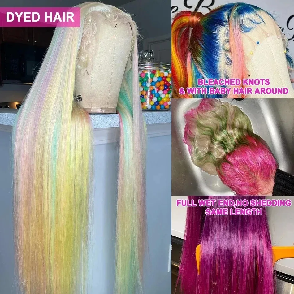 26 بوصة 13x4 613 مستقيم الدانتيل شعر مستعار أمامي شعر الإنسان 13x4 HD الدانتيل الشفاف 200% الكثافة 13*6 العظام مستقيم البرازيلي شقراء واي فاي