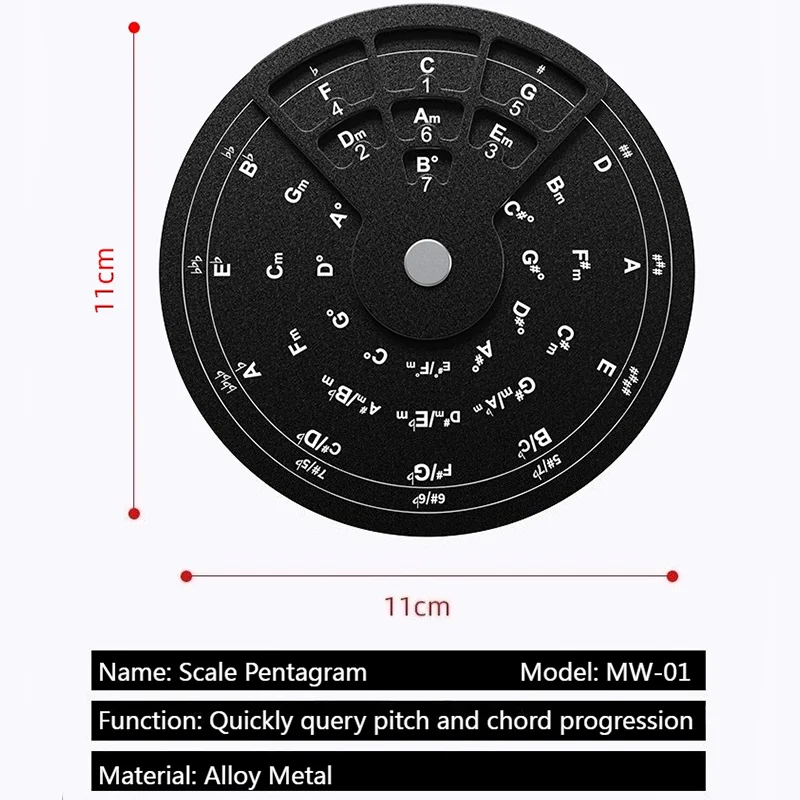SLADE الغيتار وتر عجلات نظرية الموسيقى الخامس عجلة ميلودي أداة الغيتار الحبال نظرية الموسيقى القرص لأداة تعلم البيانو الغيتار