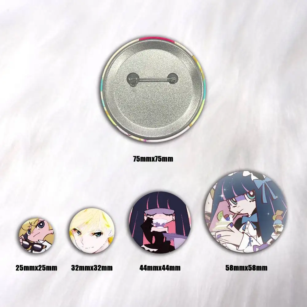 A-New PANTY & STOCKING Anime Round Badges, Brooches, Clothing Accessories, Birthday Gifts, Anime Conventions