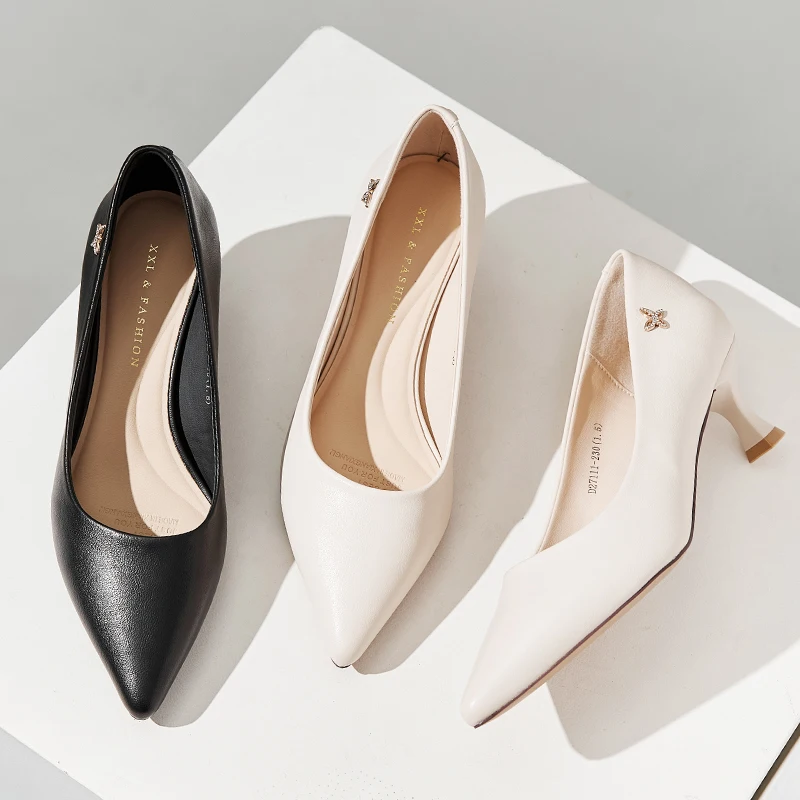 

XiangXiangLi, пригородная рабочая обувь с острым носком и низким вырезом, женские туфли на тонком высоком каблуке, элегантная деловая офисная обувь