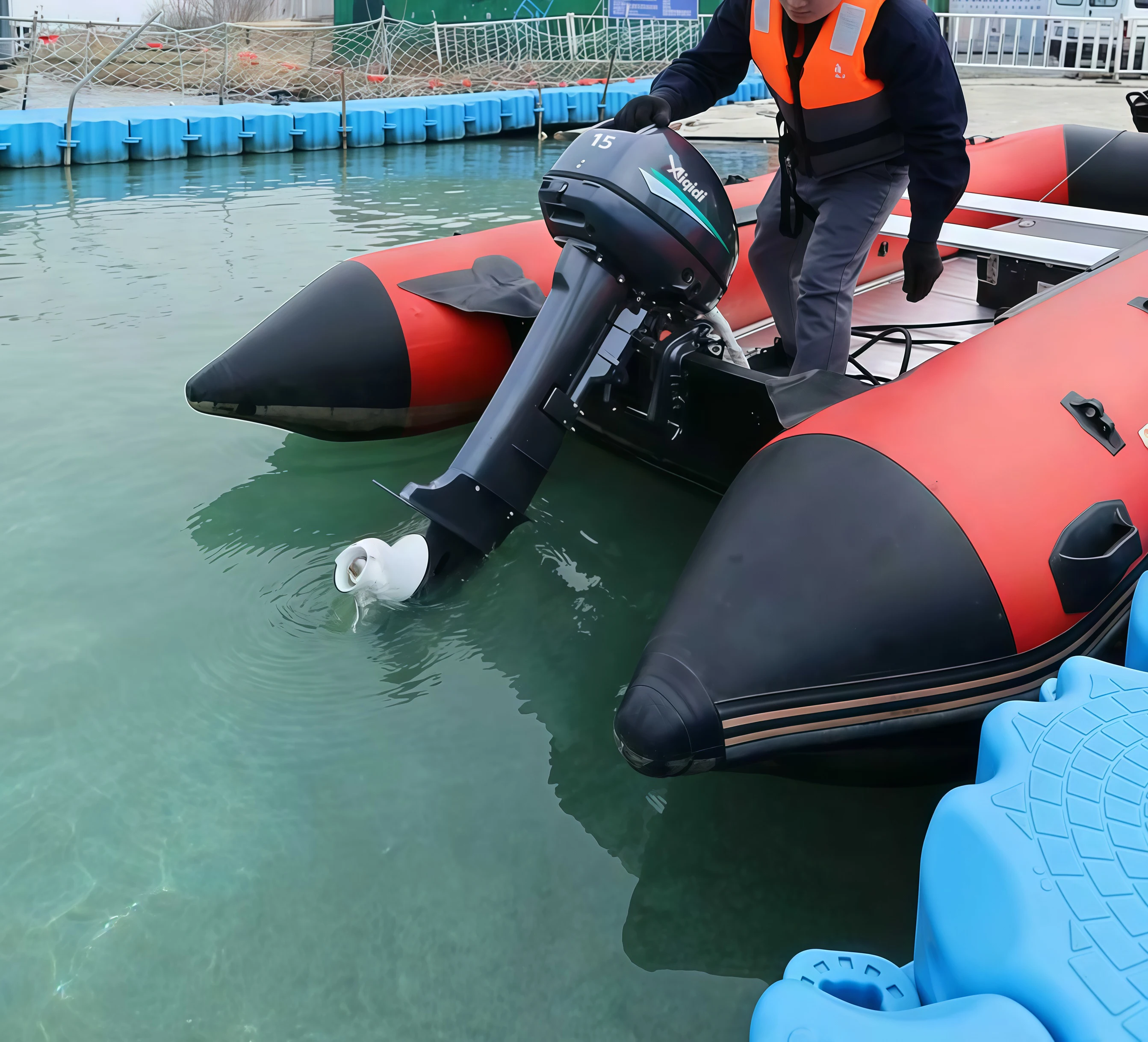 Electric Outboard Motor 15HP AIQIDI Popular Water Cooling Remote Control Brushless Motor Marine Engine Outboard