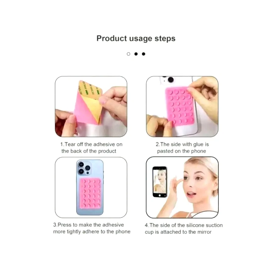 1PC Silicone Suction Phone Case Stand, Phone Suction Grip, Octobuddy, Adhesive Phone Grip, Adhesive Phone Stand (Please Clean Carefully Before Use To Ensure The Surface Is Clean And Flat.) It Can Only Be Used After Pasting For Half An Hour view 6